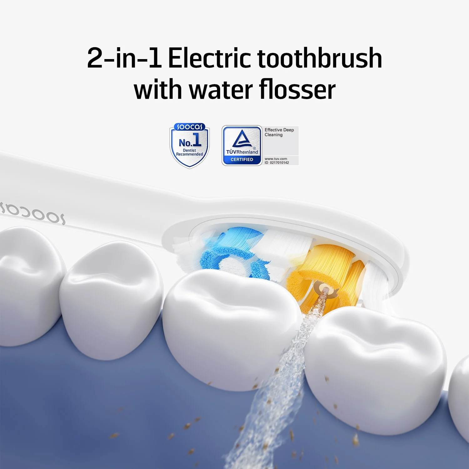 Soocas NEOS II 2-in-1 electric toothbrush with water flosser - Image 56